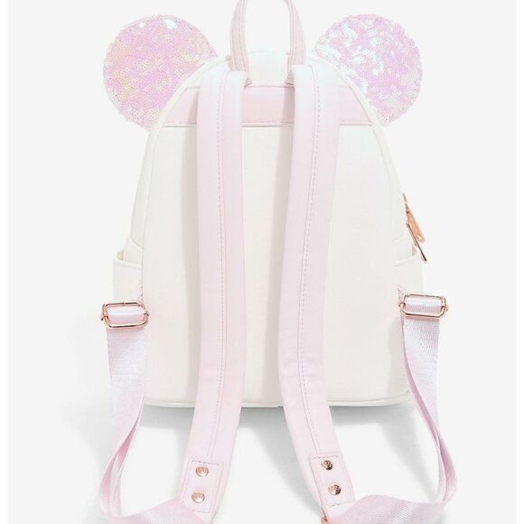 Loungefly Disney Minnie Mouse Iridescent Sequin Mini Backpack main image 3